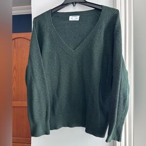 Old Navy Deep Green V-Neck Sweater